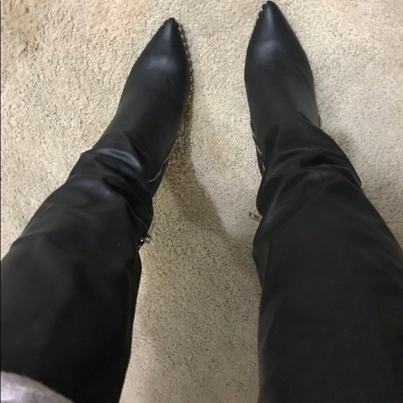 Vegan leather knee high boot - Picture 3 of 4